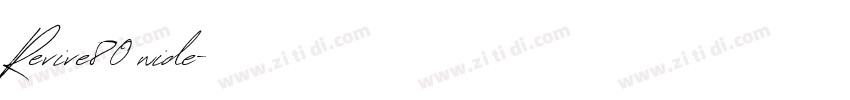 Revive80 wide字体转换